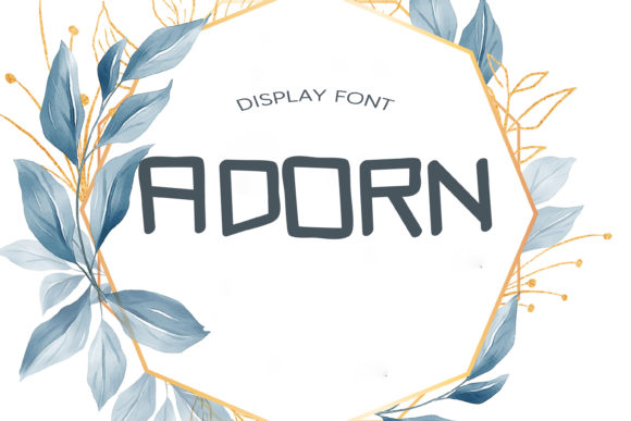 Adorn: A Quirky Display Font for Editorial Design