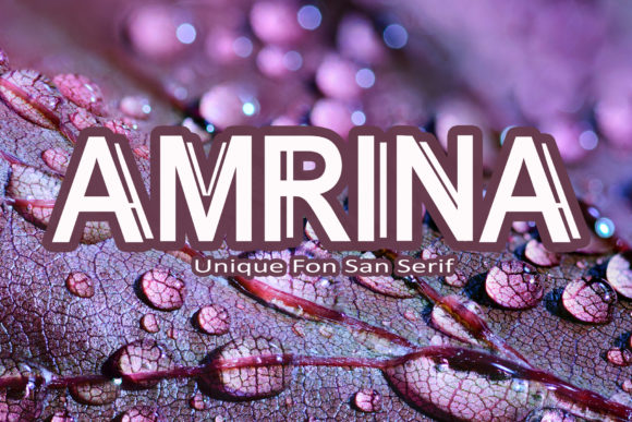 Amrina: A Bold Display Font for Web Design