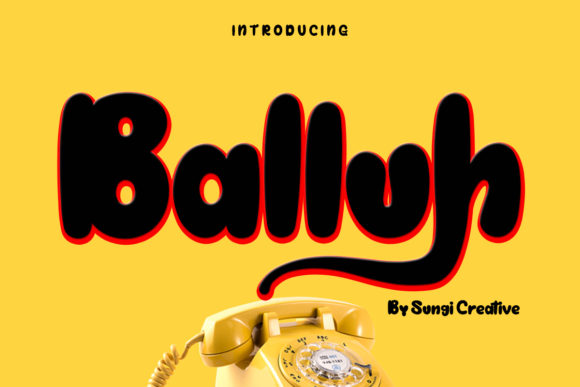 Balluh: A Dynamic Display Font for Editorial Projects