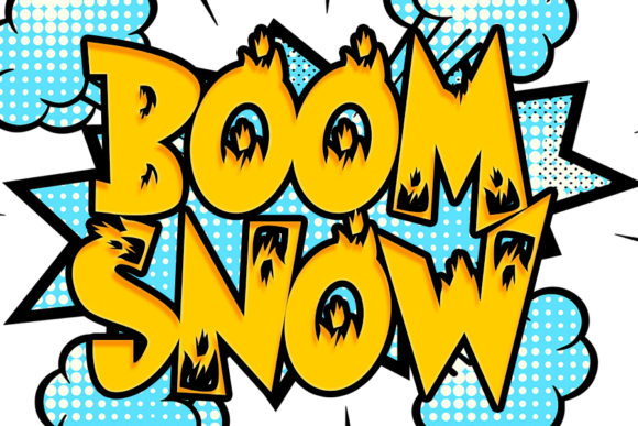 Boom Snow: A Bold Display Font for Editorial Design