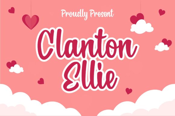 Clanton Ellie: A Handwritten Font for Festive Crafting