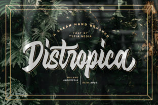 Distropica: A Display Font for Editorial Elegance