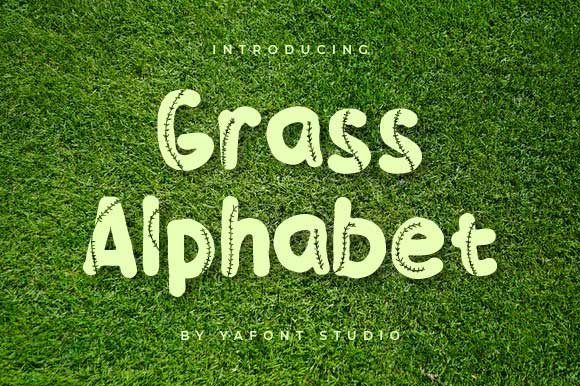 Grass Alphabet: A Sporty Display Font for Modern Editorial Design