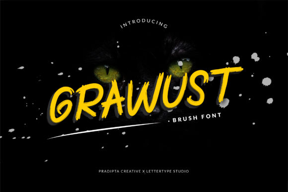 Grawust: A Brushed Display Font for Bold Branding