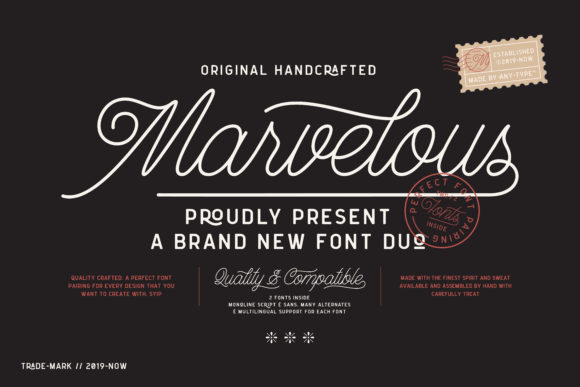Marvelous Font for Handmade Creators