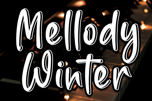 Mellody Winter: A Trendy Display Font for Branding Projects