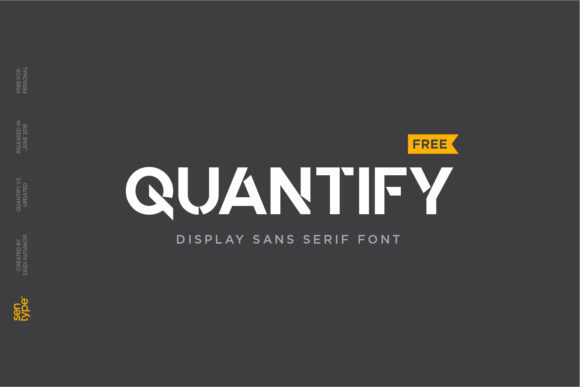 Quantify: A Bold Display Font for Modern Campaigns