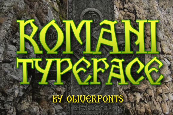 Romani Display Font for Editorial Design