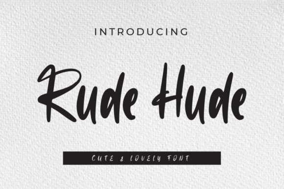 Rude Hude Font for Bold Web Design