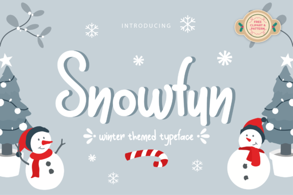 Snowfun: A Playful Font for Handmade Creations