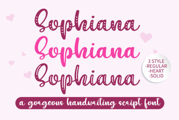 Sophiana: A Display Font for Creative Branding Projects