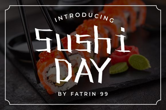 Sushi Day Font: A Stylish Choice for Branding and Design