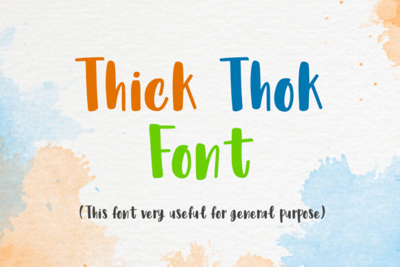 Thick Thok: A Vibrant Display Font for Bold Branding