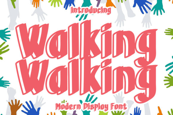 Walking Walking: A Bold Display Font for Creative Crafters